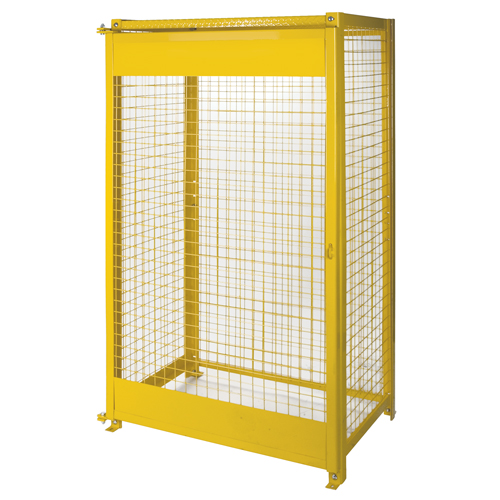 Armoires pour cylindres &agrave; gaz, nbre de bouteilles: 10, 44" , 30" , 74" , Jaune Trail Hammer and Bolt