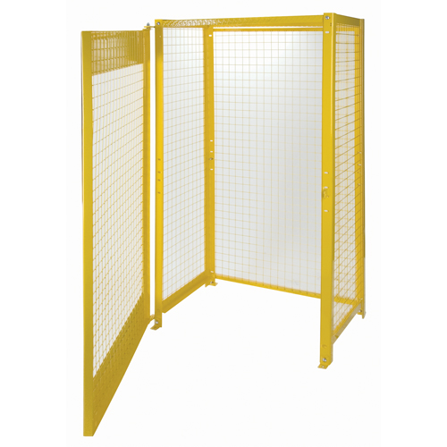 Armoires pour cylindres &agrave; gaz, nbre de bouteilles: 10, 44" , 30" , 74" , Jaune Trail Hammer and Bolt