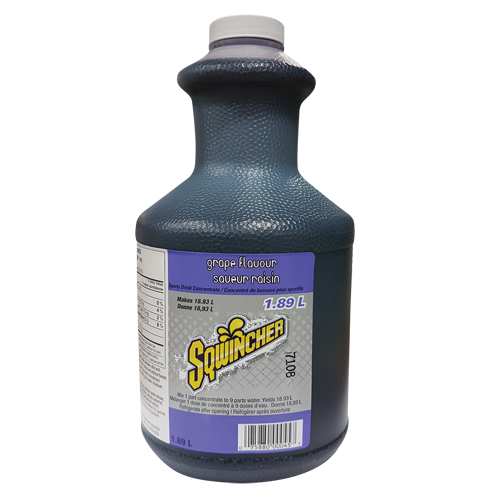 Sqwincher&reg; Rehydration Drink, Concentrate, Grape Trail Hammer and Bolt