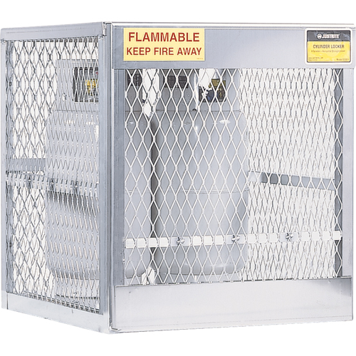Armoires en aluminium pour bouteilles GPL, nbre de bouteilles: 4, 30" , 32" , 33-1/2" , Argent Trail Hammer and Bolt