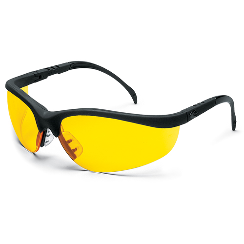 Klondike&reg; Safety Glasses, Amber Lens, Anti-Scratch, Meets/Exceeds CSA Z94.3 Trail Hammer and Bolt