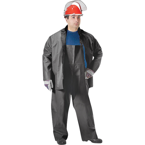 SBR Vulcan Rain Jacket, Rubber, 5X-Large, Black Trail Hammer and Bolt