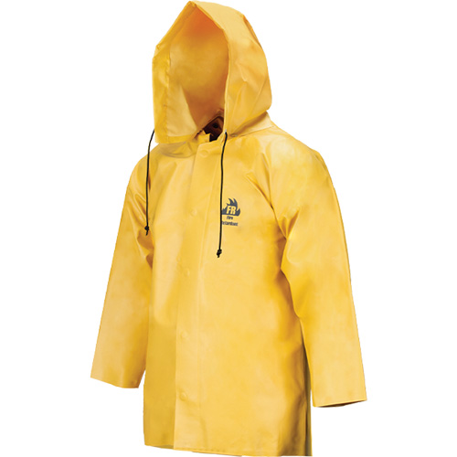 Neo-Slick Chemical & Acid Resistant Rain Jacket, 3X-Large, Yellow, Neoprene Trail Hammer and Bolt