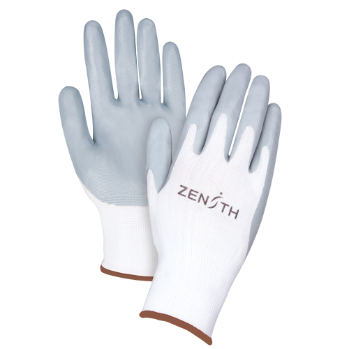 Lightweight Breathable Coated Gloves, 9/Large, Foam Nitrile Coating, 13 Gauge, Polyester Shell Trail Hammer and Bolt