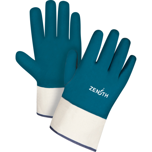 Gants &agrave; poignet de s&eacute;curit&eacute; de poids lourd, 10/T-Grand, R&ecirc;vetement Nitrile, Enveloppe en Coton Trail Hammer and Bolt