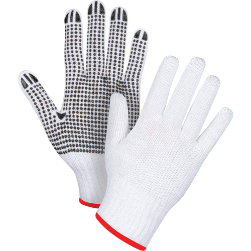Gants tricot&eacute;s &agrave; pois, Poly/coton, Un c&ocirc;t&eacute;, Calibre 7, Petit Trail Hammer and Bolt