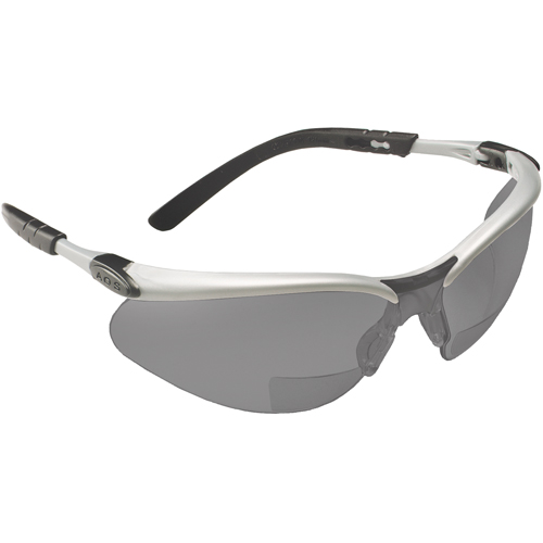 Lunettes de s&eacute;curit&eacute; BX avec verres de lecture, Antibu&eacute;e, Grise/fum&eacute;e, Dioptrie 1,5 Trail Hammer and Bolt