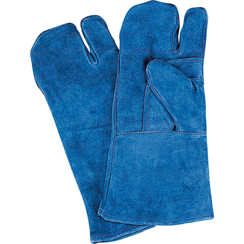 Gants de soudage &agrave; pouce & paume doubles, Cuir de vache refendu, Taille Grand Trail Hammer and Bolt