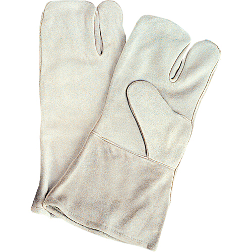 Standard-Duty Welder's Gloves, Split Cowhide, Size Large Trail Hammer and Bolt