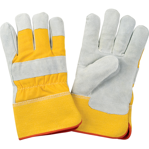 Premium Winter-Lined Fitters Gloves, 2X-Large, Split Cowhide Palm, Foam Fleece Inner Lining Trail Hammer and Bolt