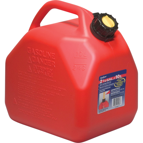 Jerry Cans, 2.5 US gal./10 L, Red, CSA Compliant/ULC Trail Hammer and Bolt