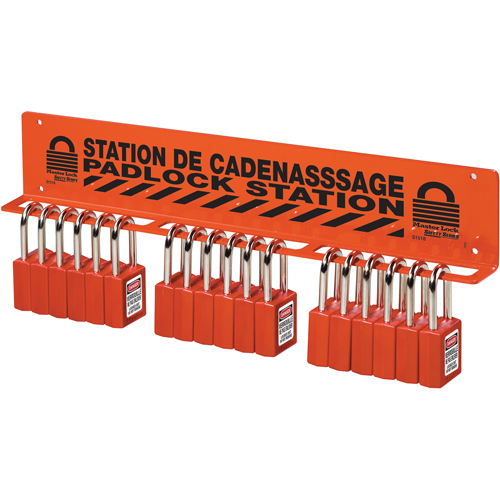 Unfilled Padlock Rack Station Trail Hammer and Bolt