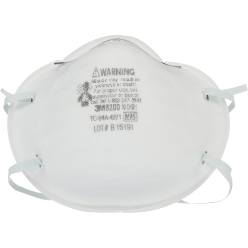 Respirateurs contre les particules 8200, N95, Certifi&eacute; NIOSH Trail Hammer and Bolt