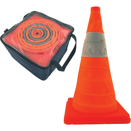 Balises repliables Pack & Pop, 18" h, Orange Trail Hammer and Bolt