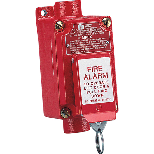 Explosion-proof Fire Alarm Pull Station (mpex) Two-step Operation Prevents Accidental Activation Trail Hammer and Bolt