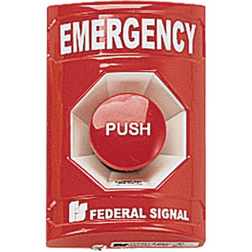 Push Button Station -For Vandal-resistant Activation Of Emergency Systems Trail Hammer and Bolt