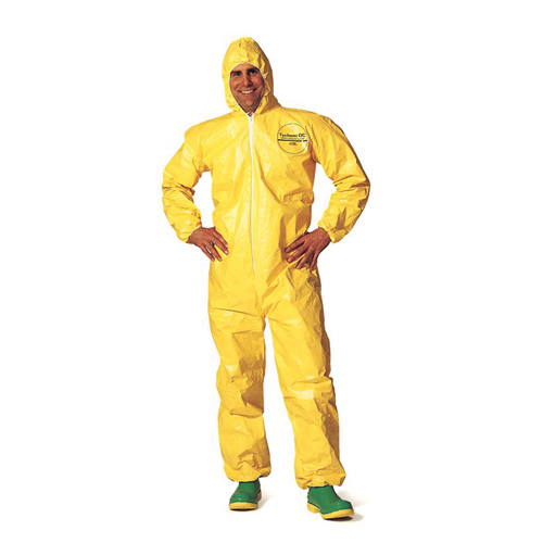 Tychem&reg; 2000 Coveralls, 3X-Large, Yellow Trail Hammer and Bolt