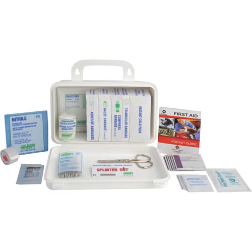 Trousse sp&eacute;cialis&eacute;e pour l'Ontario - Trousse de premiers soins pour camion, Dispositif m&eacute;dical Classe 1, Boîte en m&eacute;tal Trail Hammer and Bolt