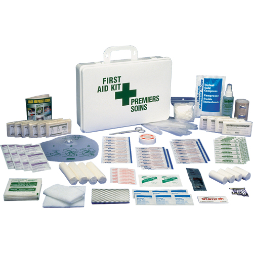 Office Standard First Aid Kits, Class 1 Medical Device, Plastic Box Trail Hammer and Bolt