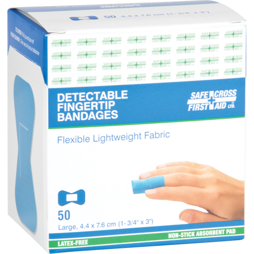 Bandages, Bout de doigt, 3", Tissu d&eacute;tectable, St&eacute;rile Trail Hammer and Bolt