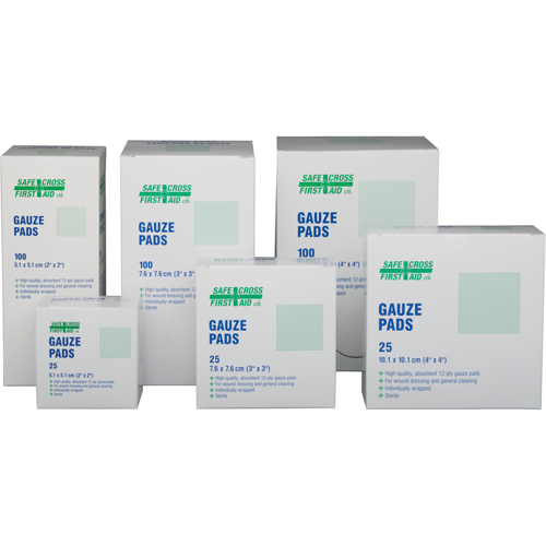 Gauze , Pad, 2" L x 2" W, Sterile, Medical Device Class 1 Trail Hammer and Bolt