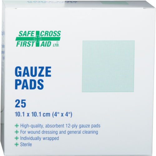 Gauze , Pad, 4" L x 4" W, Sterile, Medical Device Class 1 Trail Hammer and Bolt
