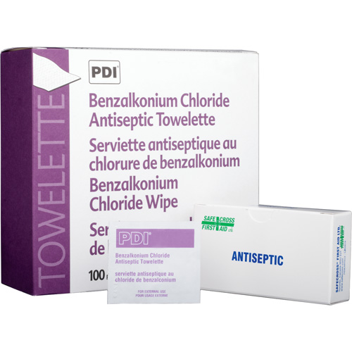 Benzalkonium Chloride Wipes, Towelette, Antiseptic Trail Hammer and Bolt