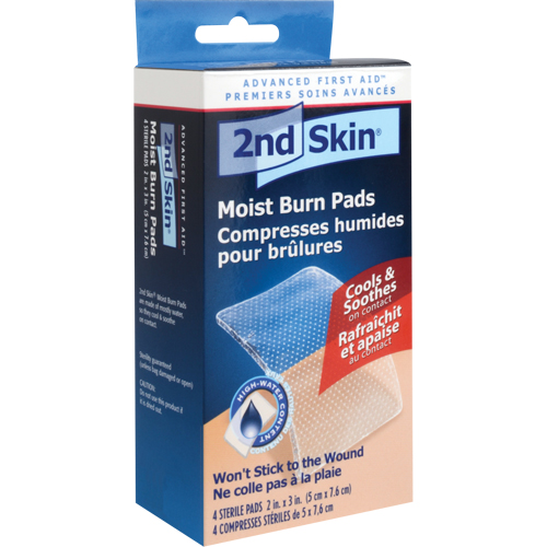 2nd Skin&reg; Moist Burn Pads, 2" x 3", Class 2 Trail Hammer and Bolt