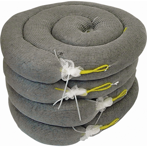 Barrage absorbant de premi&egrave;re qualit&eacute;, Universel, 10' lo x 5" la, Absorption 35 gal., 4 /pqt Trail Hammer and Bolt