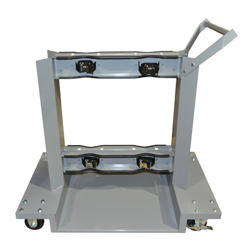 Supports mobiles pour bouteilles, Roues Polyol&eacute;fine, Base de 24" la x 40" lo, 1600 lb Trail Hammer and Bolt