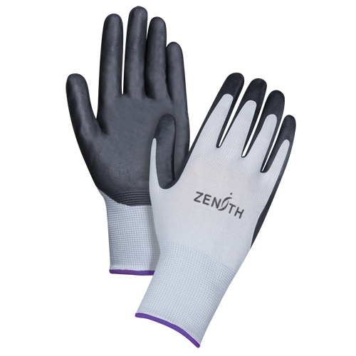 Lightweight Breathable Coated Gloves, 6/X-Small, Foam Nitrile Coating, 13 Gauge, Polyester Shell Trail Hammer and Bolt