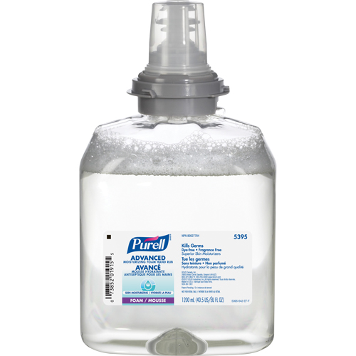 D&eacute;sinfectant pour les mains avanc&eacute; en mousse hydratante TFX, 1200 ml, Cartouche de recharge, 70 % alcool Trail Hammer and Bolt