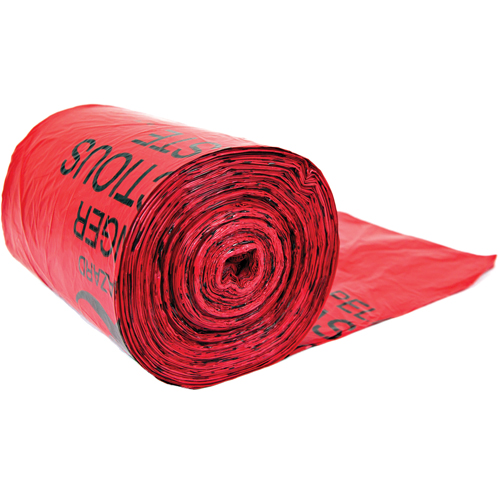 Sacs pour d&eacute;chets dangereux, Biorisque, 24" lo x 33" la, Capacit&eacute; de 56.8 L (15 gal.) Trail Hammer and Bolt