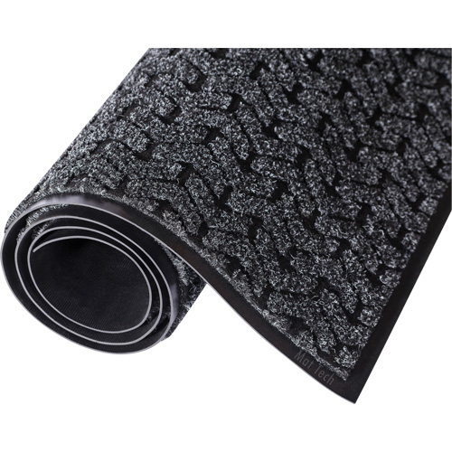 Tire-Track Entrance Mat, Wiper/Scraper, 4' x 6' x 3/8", Charcoal Trail Hammer and Bolt