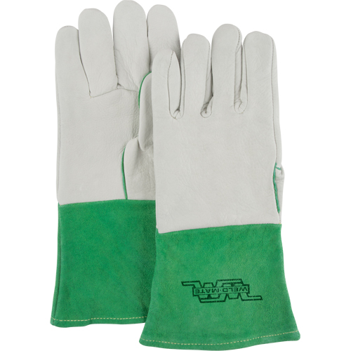 Gants de soudage TIG de premi&egrave;re qualit&eacute;, Cuir fleur de vache, Taille Moyen Trail Hammer and Bolt