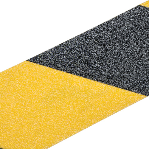 Premium Anti-Skid Tape, 2" x 60', Black & Yellow Trail Hammer and Bolt