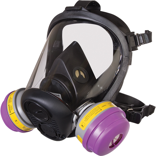 Respirateur &agrave; masque complet de s&eacute;rie RU6500 de North, Silicone, Grand Trail Hammer and Bolt