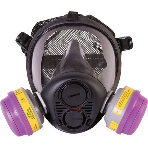 Respirateur &agrave; masque complet de s&eacute;rie RU6500 de North, Silicone, Moyen Trail Hammer and Bolt