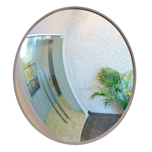 Convex Mirror with Bracket, Indoor/Outdoor, 26" Diameter Trail Hammer and Bolt