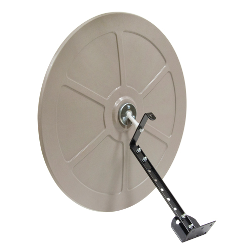 Convex Mirror with Bracket, Indoor/Outdoor, 26" Diameter Trail Hammer and Bolt