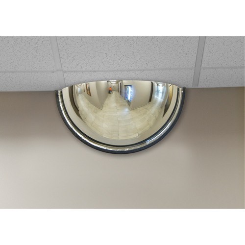 180° Dome Mirror, Half Dome, Closed Top, 18" Diameter Trail Hammer and Bolt