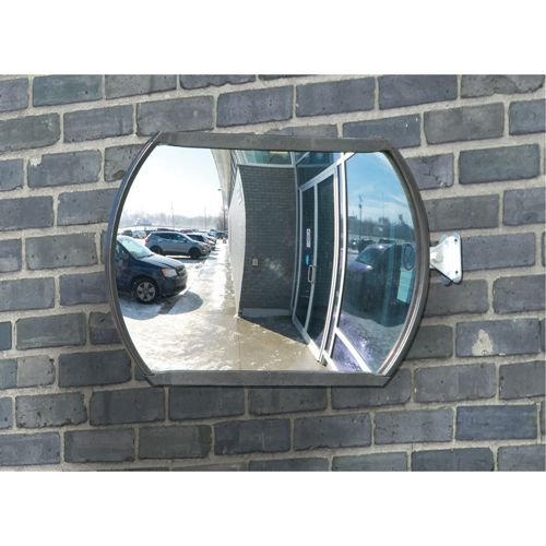 Miroir convexe rectangulaire/rond avec bras t&eacute;lescopique, 12" h x 18" la, Int&eacute;rieur/Ext&eacute;rieur Trail Hammer and Bolt