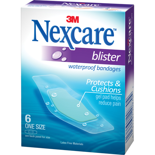 Nexcare Waterproof Blister Bandages, Rectangular/Square, 2-1/4", Plastic, Sterile Trail Hammer and Bolt
