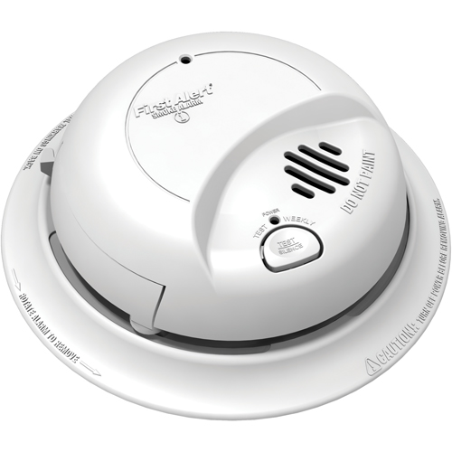 120V Hardwired Smoke Alarm with Battery Back-Up Trail Hammer and Bolt