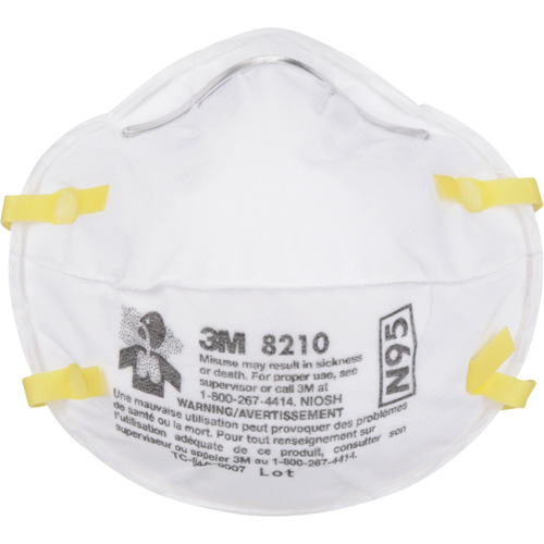 Respirateurs contre les particules 8210, N95, Certifi&eacute; NIOSH Trail Hammer and Bolt