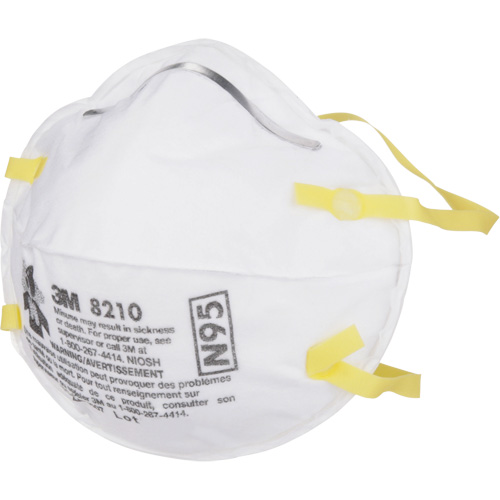 Respirateurs contre les particules 8210, N95, Certifi&eacute; NIOSH Trail Hammer and Bolt