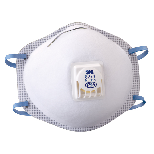 Respirateurs contre les particules 8271, P95, Certifi&eacute; NIOSH Trail Hammer and Bolt