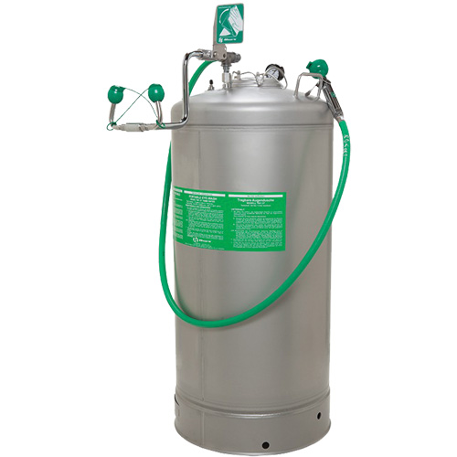 Portable Eyewash Stations, Pressurized, 37 gal. Capacity, Meets ANSI Z358.1 Trail Hammer and Bolt