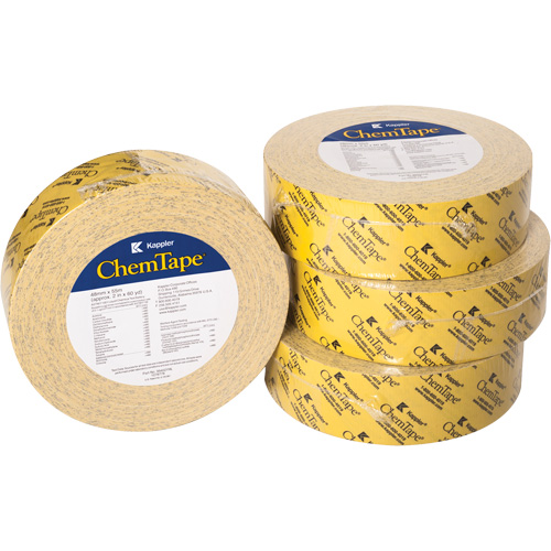 Ruban r&eacute;sistant aux produits chimiques ChemTape, 50,8 mm (2") x 50 m (164'), Jaune Trail Hammer and Bolt