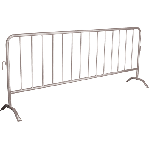 Barri&egrave;re portative, Emboîtables, 102" lo x 40" h, Argent Trail Hammer and Bolt